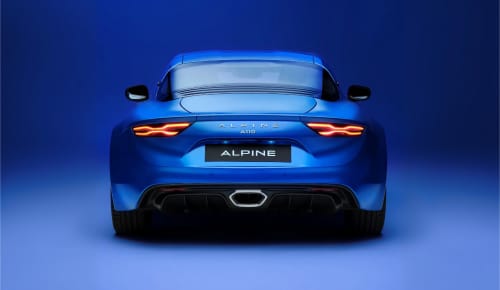 Front view of Alpine A110