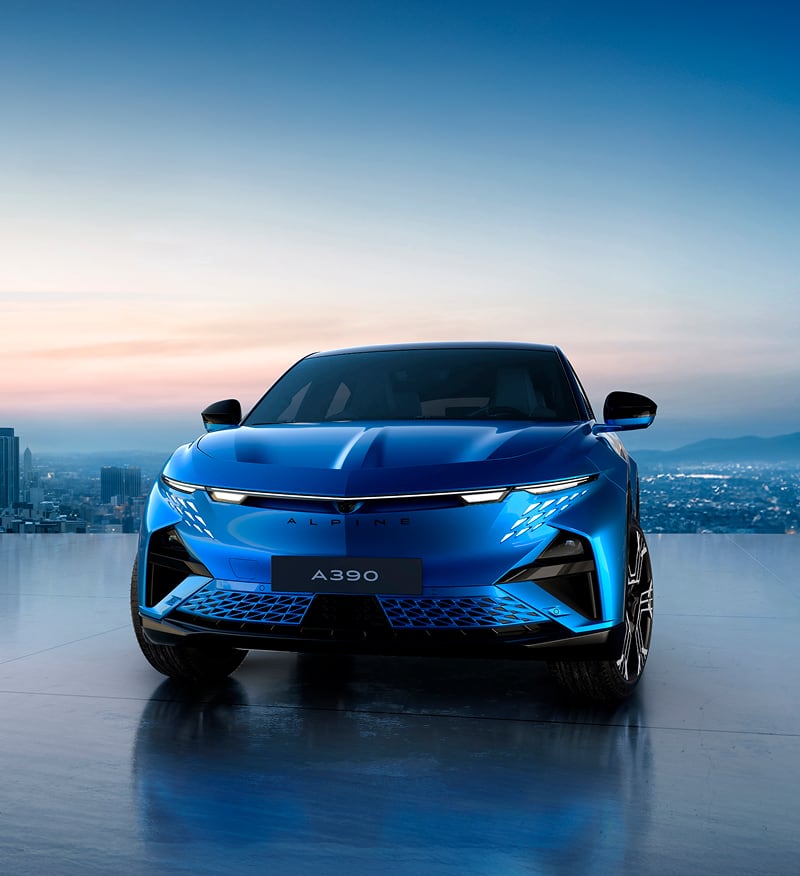 Front view of Alpine A390